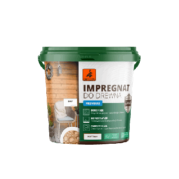 Impregnat akrylowy do drewna PREMIUM Alb 1L Dragon