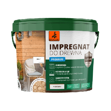 Impregnare Lemn Acrilică Premium Alb 5L Dragon