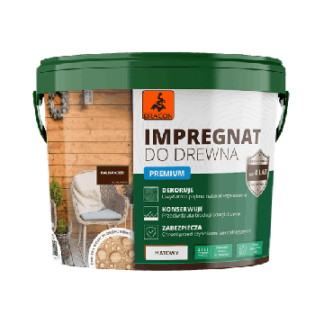 Impregnare Lemn Acrilică Premium Culoare PALISANDRU 5L Dragon