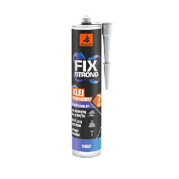 Klej montażowy akrylowy fix strong Alb 280ml Dragon
