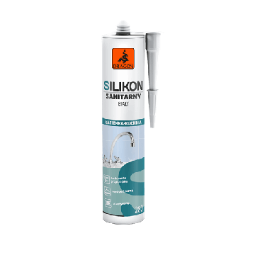 Silikon sanitarny Alb 280ml Dragon