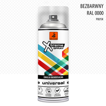 Spray Universal Email bezbarwny RAL 0000 400ml Dragon