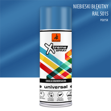 Spray Universal Email niebieski błękitny RAL 5015 400ml Dragon