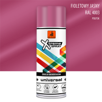 Spray Universal Email fioletowy RAL 4003 400ml Dragon