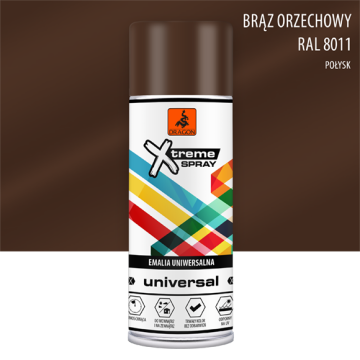 Spray Universal Email orzechowy RAL 8011 400ml Dragon