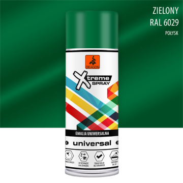 Spray Universal Email zielony miętowy RAL 6029 400ml Dragon