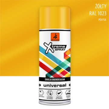 Spray Universal Email Żółty RAL 1023 połysk 400ml Dragon