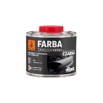 Farba żaroodporna neagră 500ml Dragon