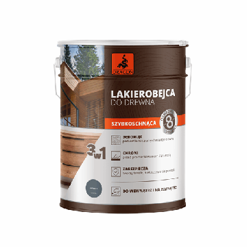 Lac Colorare Lemn Cu Uscare Rapidă antracit 5L