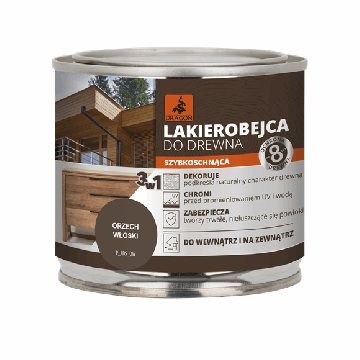 Lac Colorare Lemn Cu Uscare Rapidă Culoare castaniu Italian 200ml