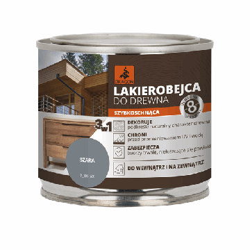 Lac Colorare Lemn Cu Uscare Rapidă gri 200ml