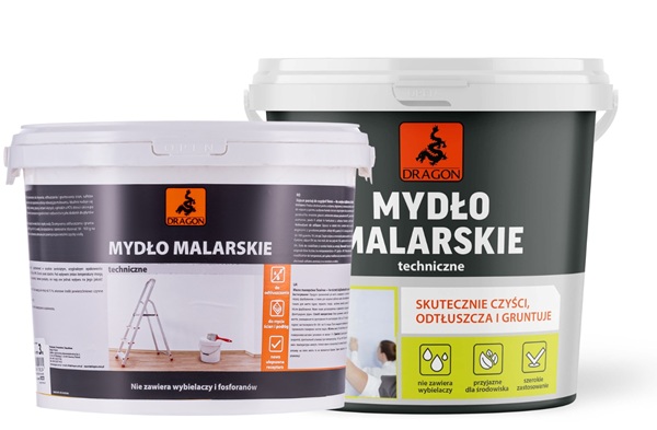 Mydło malarskie i wszechstronny preparat do mycia ścian Dragon – produkty do przygotowania powierzchni